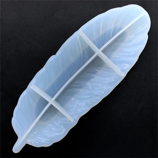 Large Feather Trinket Tray Mold | 85mm x 230mm - Image 3