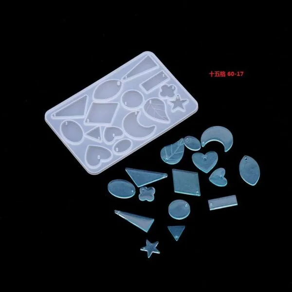 Silicone Mold for Earrings, Necklace & Pendant – DIY Epoxy Resin Mould for Jewelry Making & Craft Projects - Image 4