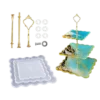 3 Tier Irregular Square Tray Mold