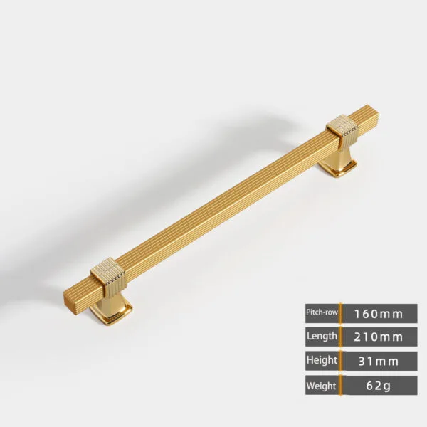 T Bar Handle | Golden | 6” | Pair