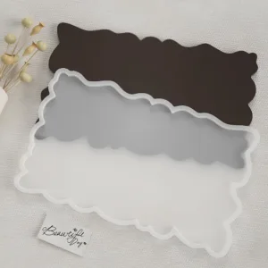 Irregular Large Rectangle Tray Mold | 15.9” x 9.4”