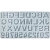 Alphabet Letter Mold for Resin – A-Z & 0-9 Silicone Mold for Keychains, Name Tags & DIY Crafts (With Holes)