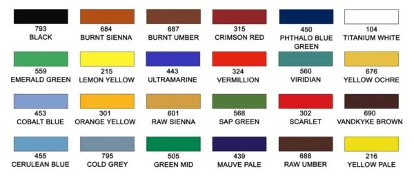 Maries Acrylic Paint | 12ML Tube | Set of 24 - Image 2