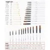 Bomeijia Artist Pearl White Flat Brush | Set of 12 - Image 3