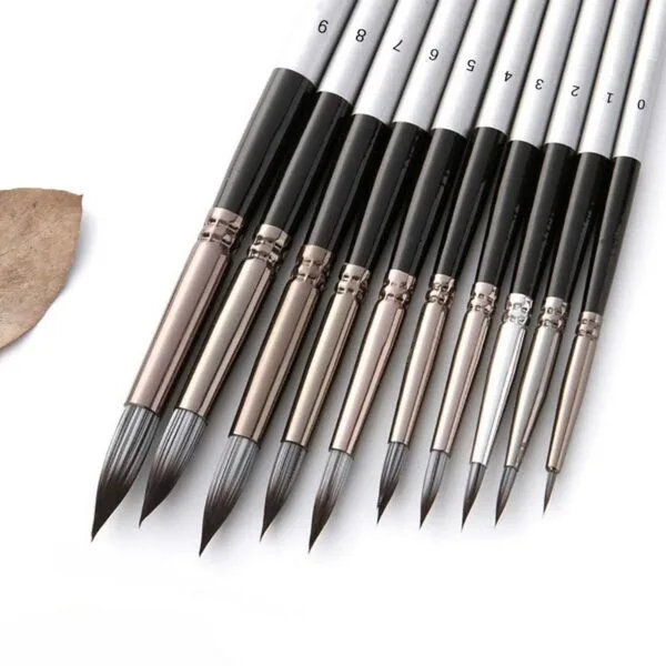 Professional Artist Round Brush | Set of 10 - Image 3