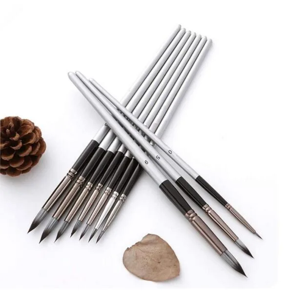 Professional Artist Round Brush | Set of 10 - Image 4