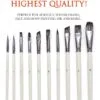 Professional Artist White Pearl Mix Brush | Set of 10 - Image 7