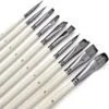 Professional Artist White Pearl Mix Brush | Set of 10 - Image 4