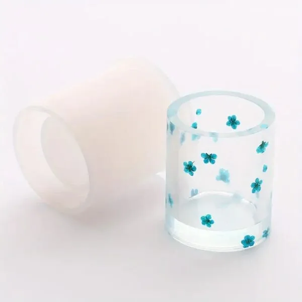 Pen Holder & Makeup Brush Organizer Mold | Round / Square | DIY Resin Crafts - Image 8