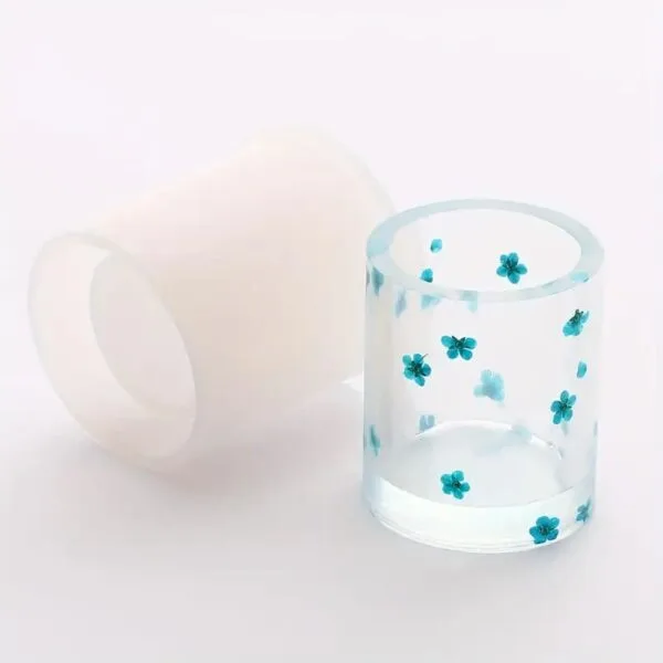 Pen Holder & Makeup Brush Organizer Mold | Round / Square | DIY Resin Crafts - Image 9